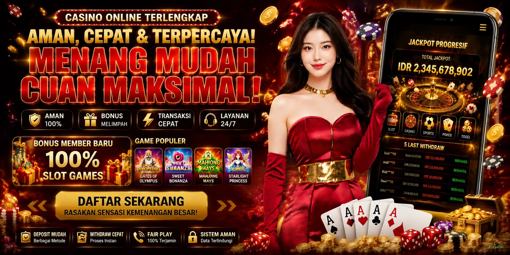 Cara Mendaftar dan Verifikasi Akun di luna56